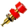 BU-P2854-2 - CONN BANANA JACK TURRET RED 10PK