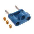 4898-6 - CONN DBL BAN PLUG STACK SLDRLESS