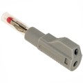 BU-32614-8 - CONN BANANA PLUG STACK SLDR GRAY