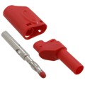 BU-31103-2 - CONN BANANA PLUG STACK SLDR RED