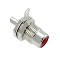 BPJR02X - CONN RCA JACK MONO 3.2MM PNL MT