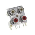 PJRAS2X2S01X - CONN RCA JACK MONO 3.2MM R/A
