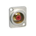 ACJD-RED - CONN RCA JACK CHASIS MOUNT RED