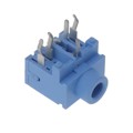 STX-3120-5B-284C - STEREO JACK, ALL PLASTIC, LT BLU