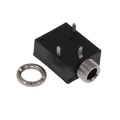 STX-3081-3C - STEREO JACK, STRAIGHT THREAD W/N