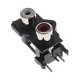 KLP42X-60-W/R - STK RCA JACK 2X1 WHT OVR RED ROH