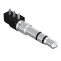 54-00036 - CONN PLUG STEREO 3.5MM RA 3COND