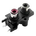 RCJ-2244 - CONN RCA JACK DUAL R/A YEL/YEL