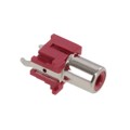 KLPX-0848-2-R - RCA PHONO JACK, VERTICAL, RED RO