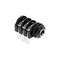 ACJM-PHS - 1/4" PHONE MONO PLAST NUT  SLD
