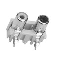 PJRAN2X1U02X - CONN RCA JACK MONO 3.2MM R/A