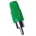 RCP-016 - CONN RCA PLUG PLASTIC GREEN