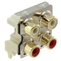 PJRAS2X2S01AUX - CONN RCA JACK MONO 3.2MM R/A