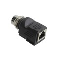 RJS-12D04FF-LS8001 - ADAPT CIRC 4POS TO RJ45 JACK BLK