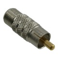 R0849 - ADAPT RCA PLUG TO F JACK SILVER