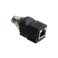 RJS-12D04FM-LS8001 - ADAPT CIRC 4POS TO RJ45 JACK BLK