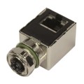21033814800 - ADAPTER M12 RJ45 CAT 6A ANGLED