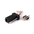 AMK-0001 - ADAPT DB9F TO RJ45 JACK BLACK