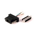 AMK-0221 - ADAPT DB25M TO 6P6C JACK BLACK