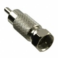 R0847 - ADAPT F PLUG TO RCA PLUG SILVER