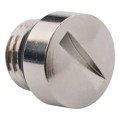 854203M-DC - CONN DUST COVER M8 SILVER