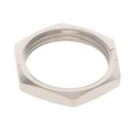 GEA.2S.240.LN - CONN HEX NUT SILVER