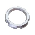 GEG.2S.240.LC - CONN NOTCHED NUT SILVER