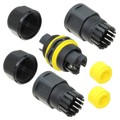 SC-L-UL11-02-YW - CONN CABLE JOINER BLACK/YELLOW