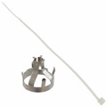 PXM6090 - CONN CABLE BRAID TERMINATION SIL