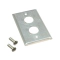 WP1S2P - CONN WALL PLATE SILVER