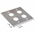 WP2S4P - CONN WALL PLATE SILVER