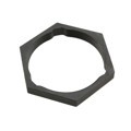 0845060012 - CONN HEX NUT 24 BLACK