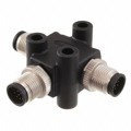 TA-A12M-A12M-A12M-01 - CONN T-ADAPTER 12P-12/12P M-M/M