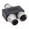 YA-A12M-A12M-A12F-01 - CONN Y-ADAPTER 12P-12/12P M-F/M