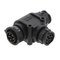 AB-DC-050505-HBH-TQ001 - CONN T-ADAPTER 5P-5/5P M-F/M/M