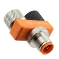 ASBS 2 M12-5S - CONN Y-ADPT 5P-4/4P M-F/F INLINE