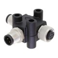 TA-A03M-A03M-A03F-01 - CONN T-ADPT 3P-3/3P M-F/M INLINE