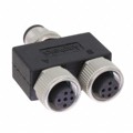 YA-A03M-A03F-A03F-01 - CONN Y-ADPT 3P-3/3P M-F/F INLINE