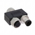 YA-A06F-A06M-A06M-01 - CONN Y-ADPT 5P-5/5P F-M/M INLINE
