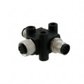 TA-A08F-A08M-A08M-01 - CONN T-ADPT 8P-8/8P F-M/M INLINE