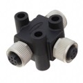 TA-A03F-A03F-A03F-01 - CONN T-ADPT 3P-3/3P F-F/F INLINE