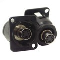 EHSVHS2BX - CONN ADAPTER 4P-4P F-F PNL MNT