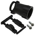 206966-9 - CONN BACKSHELL W/CLAMP SZ 13 BLK