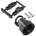 213904-1 - CONN BACKSHELL W/CLAMP SZ 17 BLK