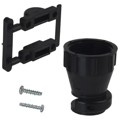206070-1 - CONN BACKSHELL W/CLAMP SZ 17 BLK