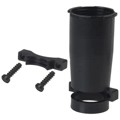 MBG19S-1 - CONN BACKSHELL W/CLAMP BLACK