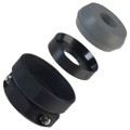 JR25WCC-10(71) - CONN CABLE CLAMP SZ 25 M28 BLACK