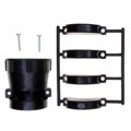 206512-1 - CONN BACKSHELL W/CLAMP SZ 23 BLK