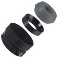JR25WCC-12 - CONN CABLE CLAMP SZ 25 M28 BLACK