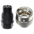 UTG612-8PN - CONN PLUG HSNG MALE 8POS INLINE